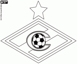FC Spartak Moscow logo coloring page