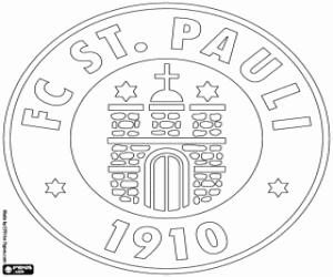 FC St. Pauli logo coloring page