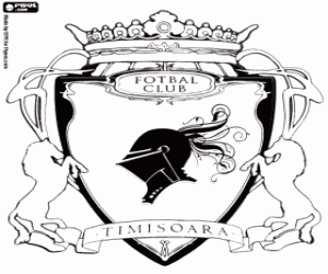 FC Timisoara badge coloring page