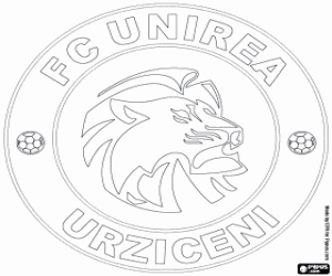 FC Unirea logo coloring page