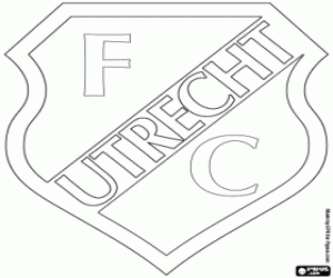 FC Utrecht shield coloring page