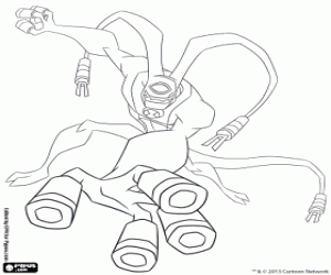 Feedback, Ben 10 Omniverse coloring page