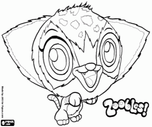 A feral cat, a Zooble coloring page