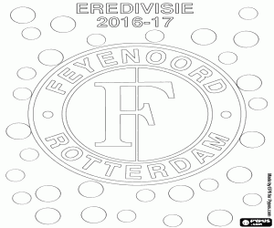 Feyenoord Rotterdam, 2016-17 champion coloring page