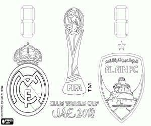 FIFA Club World Cup UAE 2018 final coloring page