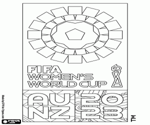 FIFA Women's World Logo 2023 coloring page