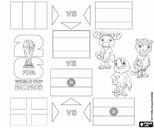 FIFA World Cup 2026 Final phase coloring page