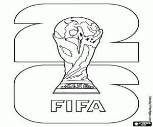 FIFA World Cup 2026 Logo coloring page