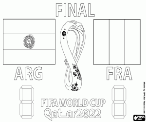 FIFA World Cup Qatar 2022 Final coloring page