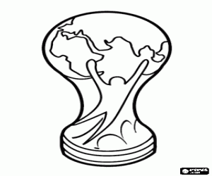FIFA World Cup Trophy coloring page