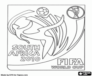 FIFA World South Africa 2010 logo coloring page