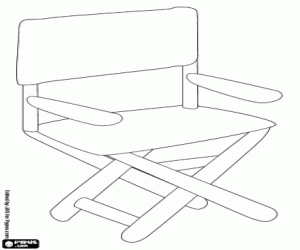 The film director chair coloring page