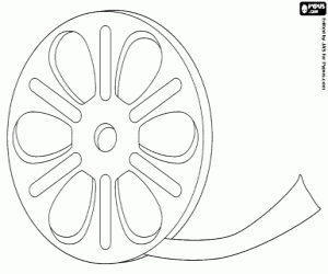 The film tape coloring page
