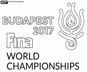FINA World Aquatics Budapest 2017 coloring page