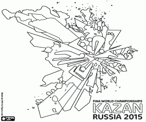 FINA World Championship, Kazan 2015 coloring page