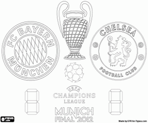 Final Champions League 2011-2012 coloring page