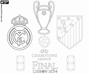 Final Champions League 2013-2014 coloring page