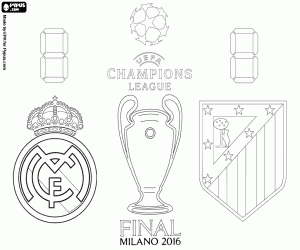 Final Champions League 2015-2016 coloring page