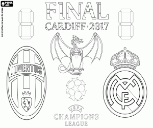 Final Champions League 2016-2017 coloring page