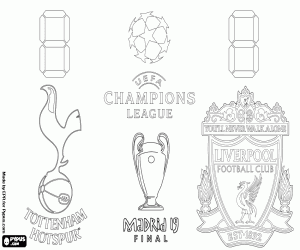 Final Champions League 2018-2019 coloring page