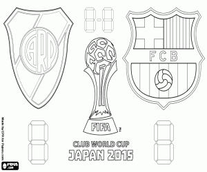 Final of Club World Cup FIFA 2015 coloring page
