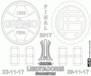 Final Copa Libertadores 2017 coloring page