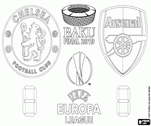 Final Europa League 2018-2019 coloring page