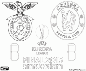 Final of Europe League 2012–2013 coloring page
