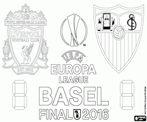 Final of Europe League 2015-2016 coloring page