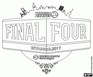 Final Four EuroLeague Istanbul 2017 coloring page