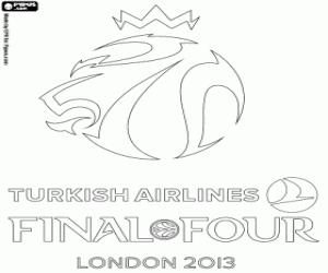 Final Four Euroleague London 2013 coloring page