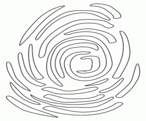 Fingerprint of the suspect coloring page