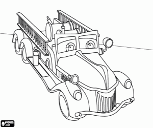 Finley and Captain Parker coloring page