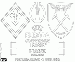 Fiorentina vs West Ham, final coloring page