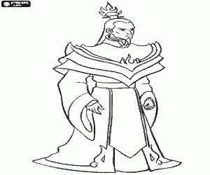 The Fire Lord, Ozai coloring page