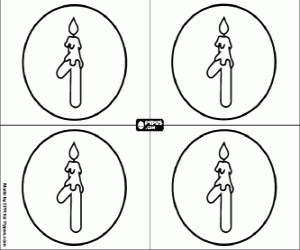 First birthday invitation coloring page