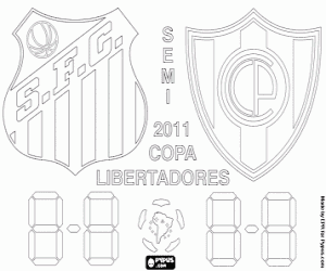 First semi-final Libertadores 2011 coloring page