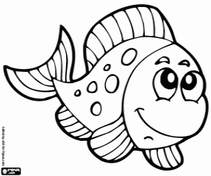 Fish coloring page