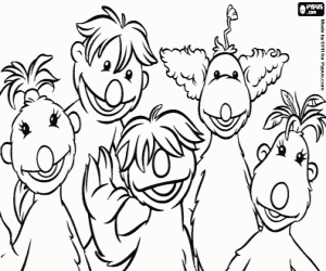 The five Hobbs coloring page