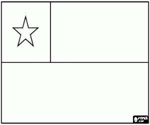 Flag of Chile coloring page
