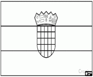 Flag of Croatia coloring page
