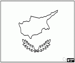 Flag of Cyprus coloring page