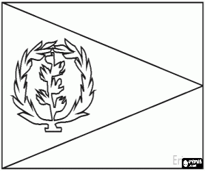 Flag of Eritrea coloring page