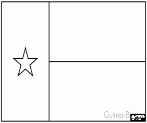 Flag of Guinea-Bissau coloring page