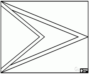 Flag of Guyana coloring page