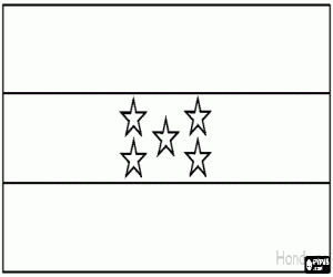 Flag of Honduras coloring page