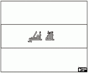 Flag of Iraq coloring page