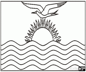 Flag of Kiribati coloring page