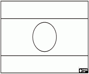 Flag of Laos coloring page