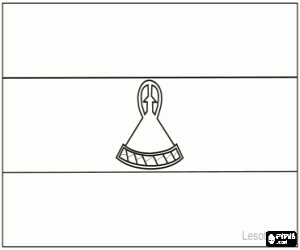 Flag of Lesotho coloring page